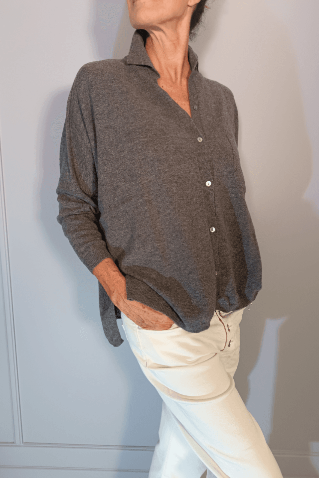 Maxi maglia con taschino